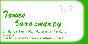 tamas vorosmarty business card